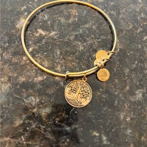 Alex and Ani Gold Tree Charm Bracelet